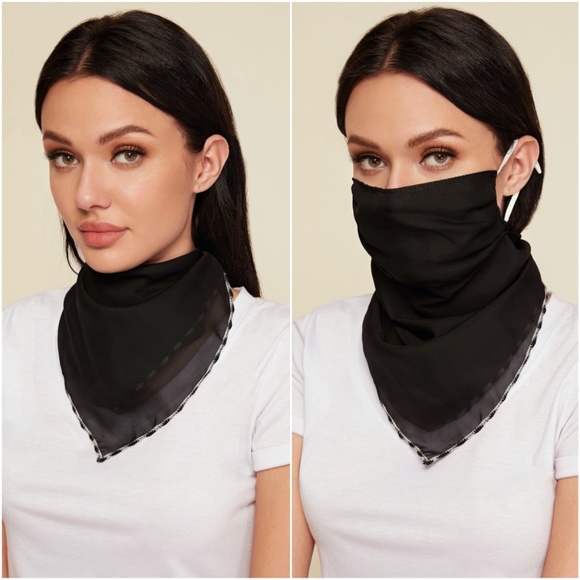 Accessories - IN STOCK  black scarf mask